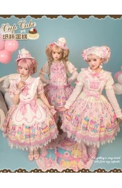 Mademoiselle Pearl Cupcake Blouses Skirt Salopette JSK and OPs(Reservation/Multiple Colours/Full Payment Without Shipping)